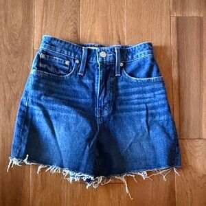 Madewell Curvy High-Rise Denim Shorts